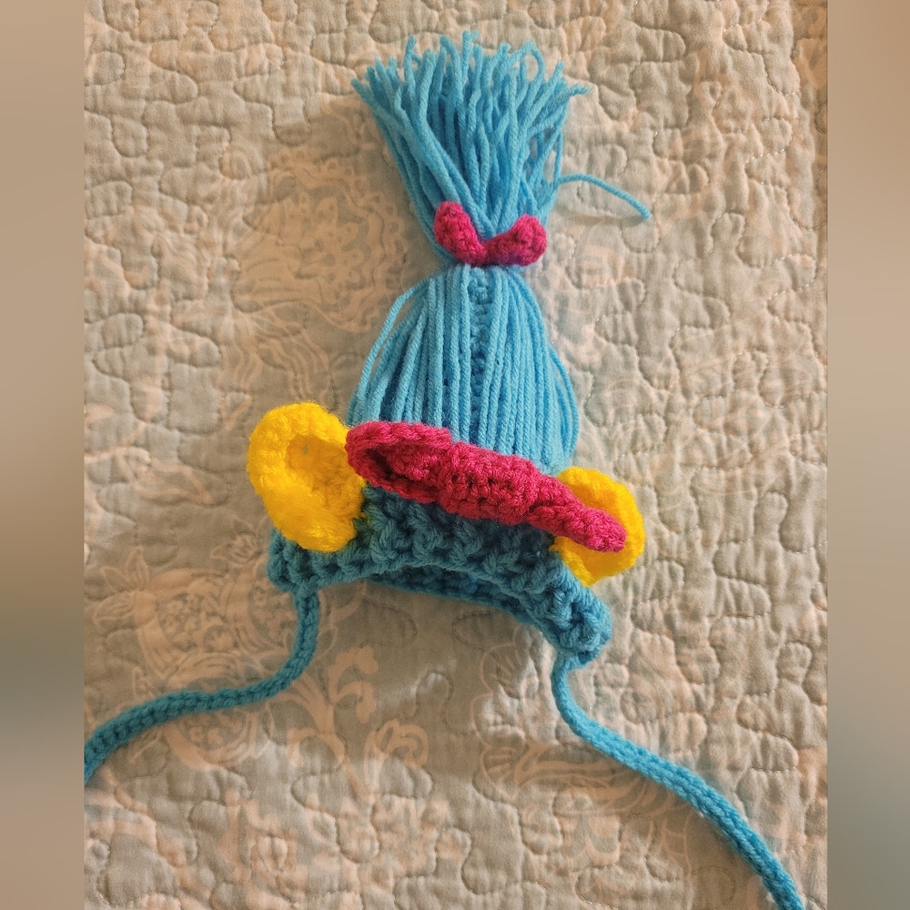 Troll Yarn Dog Hat Costume